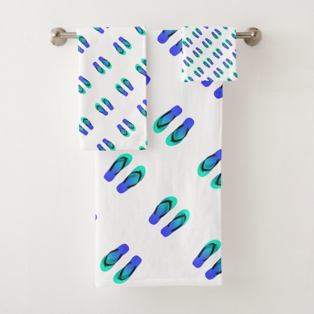 Chanclas azules para niños blancos  (In situ)