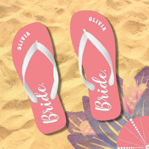 Chanclas Bachelorette Bride Personalizada