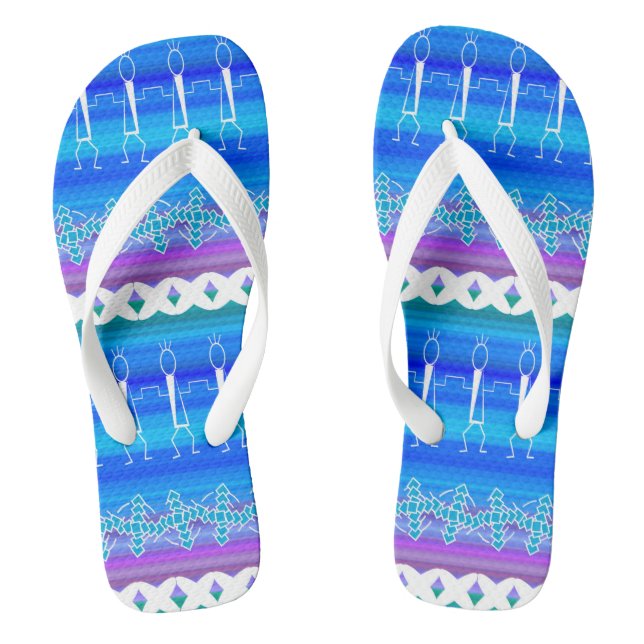 Chanclas Baile en línea azul (Plantilla)