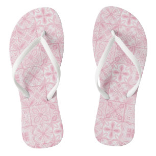 Chanclas Baldosas orgánicas en rosa