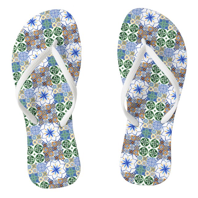 Chanclas Baldosas portuguesas de Flip Flops (Plantilla)