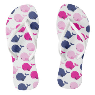 Chanclas Ballenas, Patrón De Ballenas, Animales Marinos