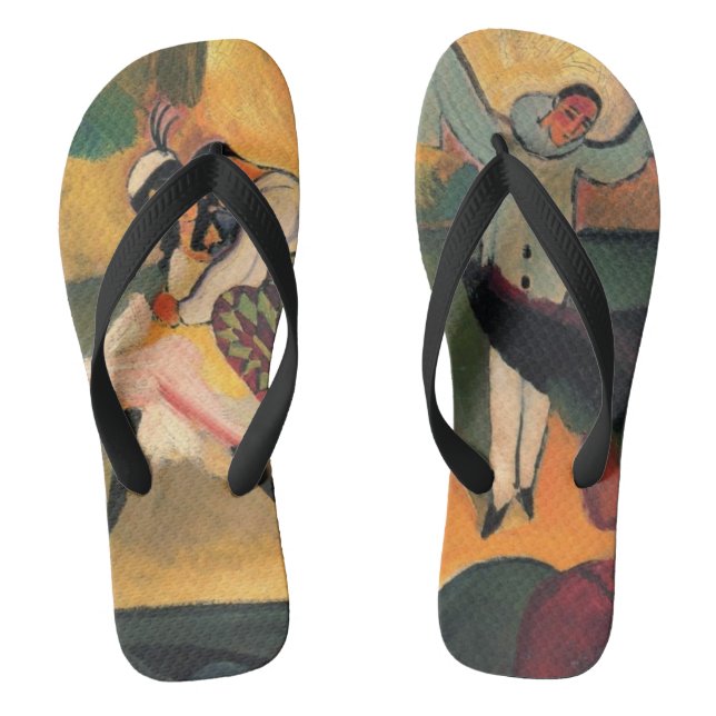 Chanclas Ballet ruso, Rusia, Rusos, por August Macke (Plantilla)