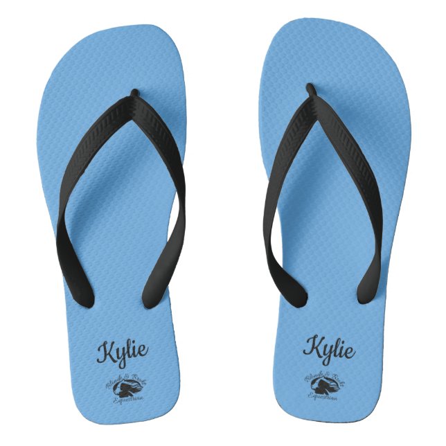 Chanclas Banda y rollo - Flip Flops - Logotipo negro (Plantilla)