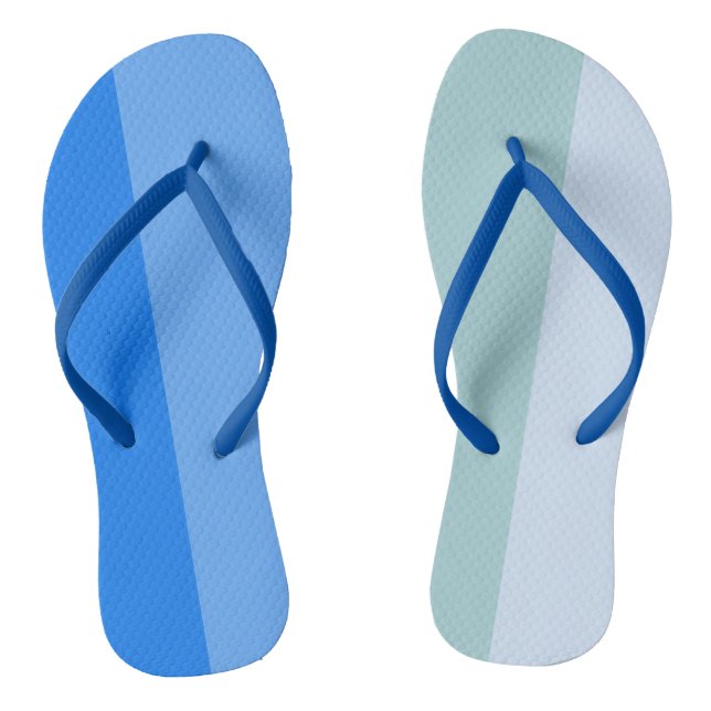 Chanclas Bandas azules Flip Flops (Plantilla)