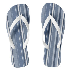 Chanclas Bandas azules y blancas
