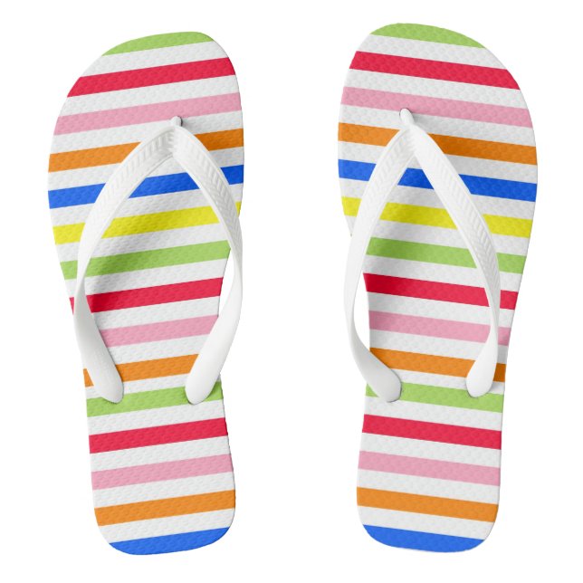 Chanclas Bandas de caramelo multicolor (Plantilla)