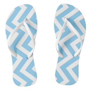 Chanclas Bandas de Chevron verticales grandes, azules y bla