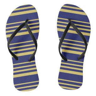 Chanclas Bandas de oro y navío con estampado