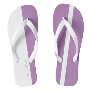 Chanclas Bandas verticales estilizadas rosadas moderadas