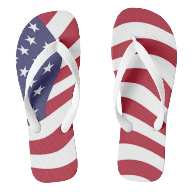 CHANCLAS BANDERA AMERICANA (Plantilla)