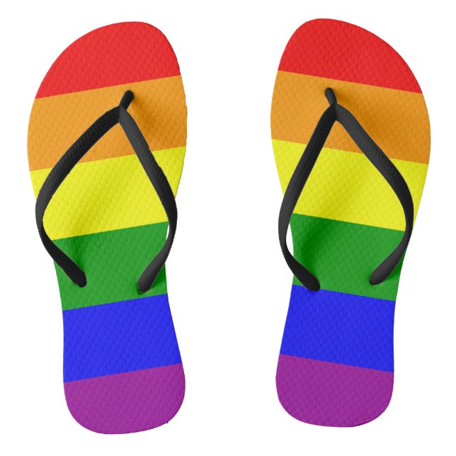 Chanclas Bandera arco iris Orgullo lésbico gay (Plantilla)