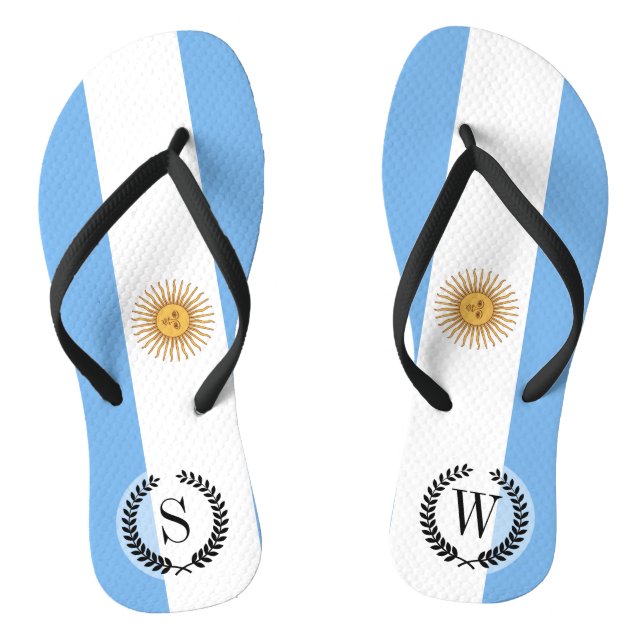 Chanclas Bandera argentina tradicional (Plantilla)