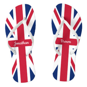 Chanclas Bandera británica del Sindicato personalizado