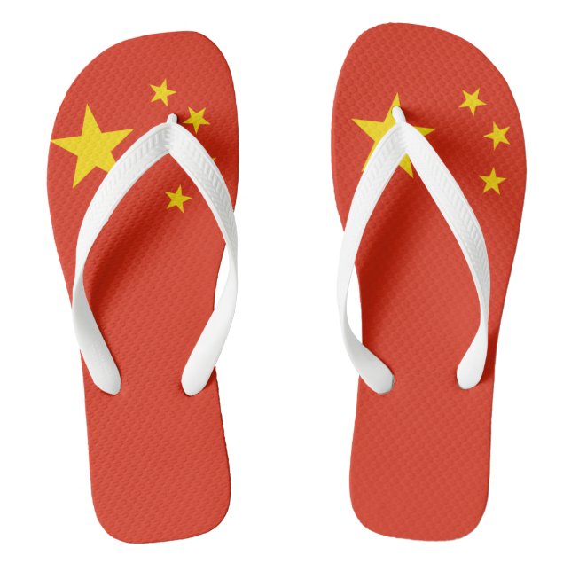 Chanclas Bandera china "Flip Flops" de adultos (Plantilla)