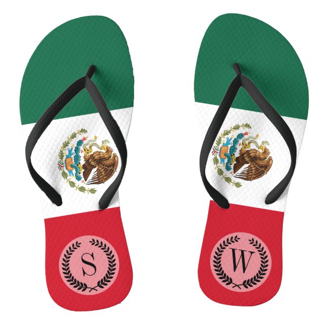 Chanclas Bandera clásica mexicana (Plantilla)