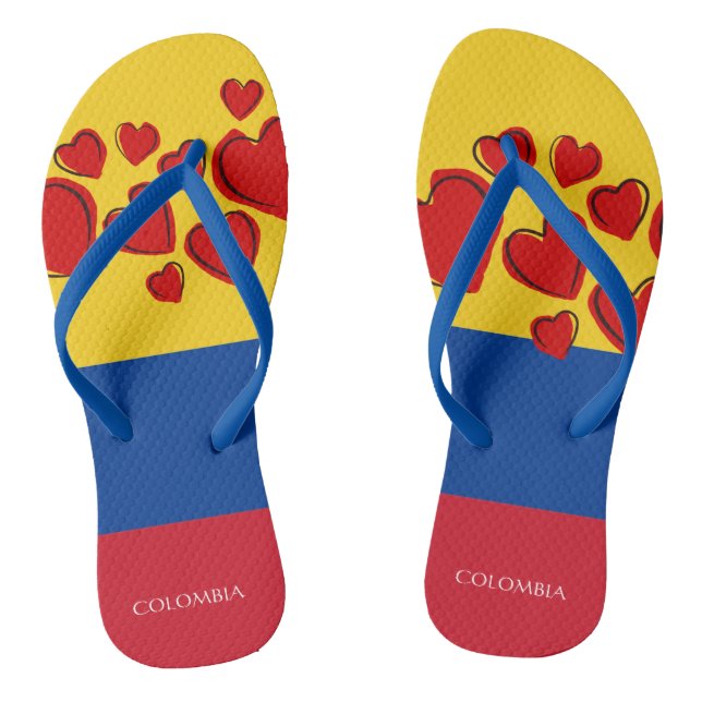 Chanclas Bandera colombiana (Plantilla)