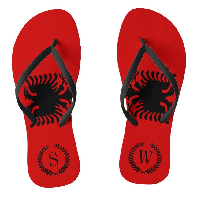 Chanclas Bandera de Albania (Plantilla)