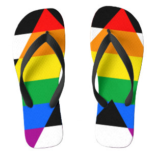 Chanclas Bandera de aliado LGBTQ+