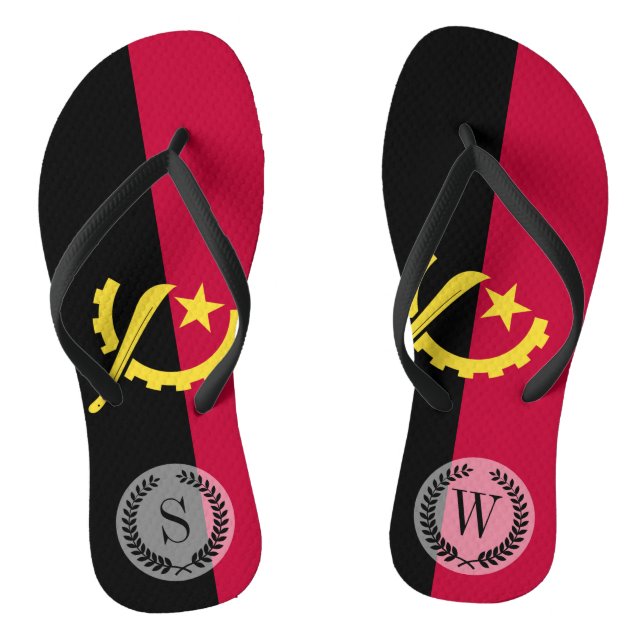 Chanclas Bandera de Angola (Plantilla)