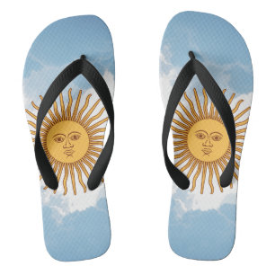 Chanclas Bandera de Argentina voltea