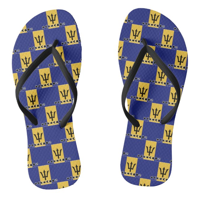 Chanclas Bandera de Barbados (Plantilla)