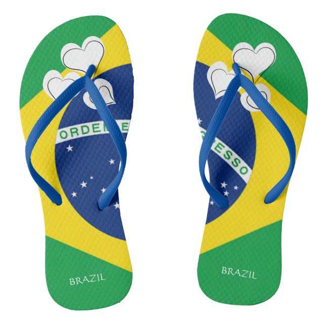 Chanclas Bandera de BRASIL (Plantilla)