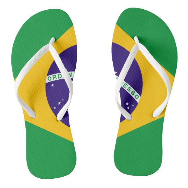 Chanclas Bandera de Brasil (Plantilla)