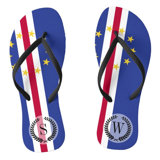 Chanclas Bandera de Cabo Verde (Plantilla)