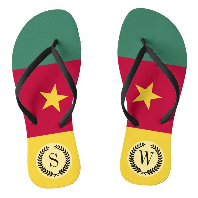 Chanclas Bandera de Camerún (Plantilla)