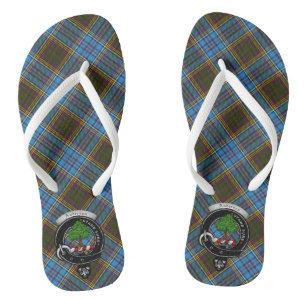 Chanclas Bandera de Clan Anderson y Flip Flops de Tartán
