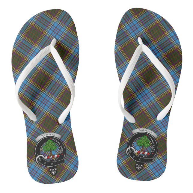 Chanclas Bandera de Clan Anderson y Flip Flops de Tartán