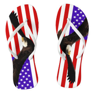 Chanclas Bandera de Estados Unidos águila calva Estados Uni