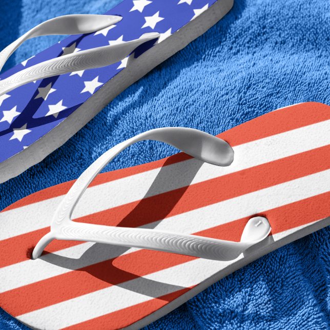 Chanclas Bandera De Estados Unidos Estrellas Tiras Azul Roj (Subido por el creador)