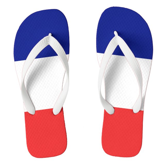 Chanclas Bandera de Francia Tricolore Francés (Plantilla)