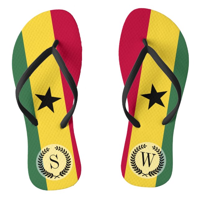Chanclas Bandera de Ghana (Plantilla)