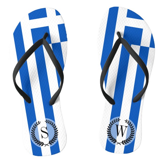 Chanclas Bandera de Grecia (Plantilla)