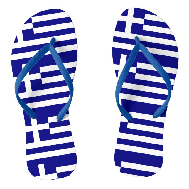 Chanclas Bandera de Grecia (Plantilla)