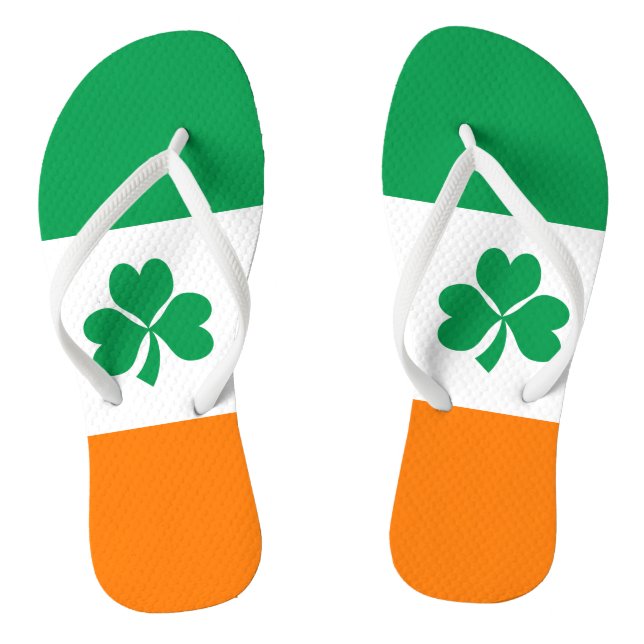 Chanclas Bandera de Irlanda Shamrock (Plantilla)