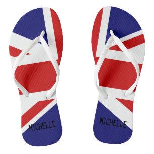 Chanclas Bandera de la Unión Británica Jack voltear con el 