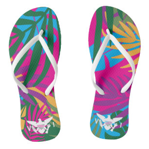 Chanclas Bandera de las Islas Vírgenes de Estados Unidos co