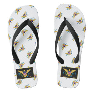 Chanclas Bandera de las Islas Vírgenes de los Estados Unido
