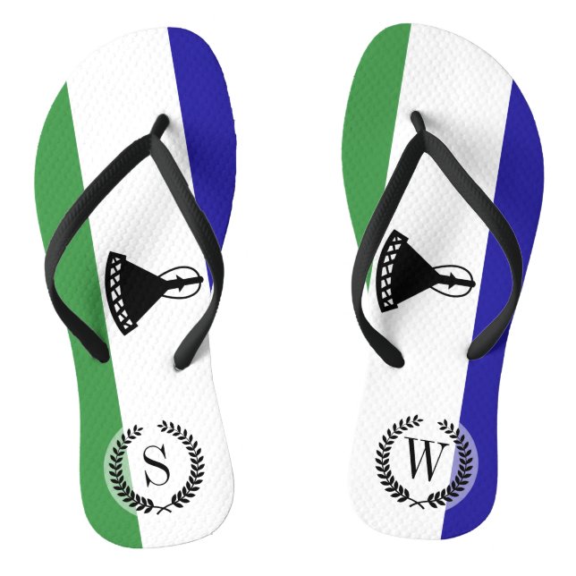 Chanclas Bandera de Lesoto (Plantilla)