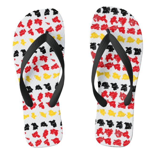 Chanclas Bandera de los Estados alemanes (Plantilla)