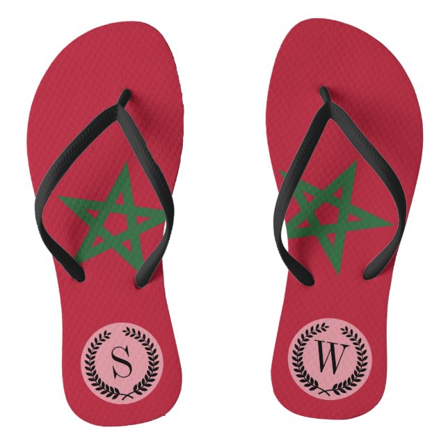 Chanclas Bandera de Marruecos (Plantilla)