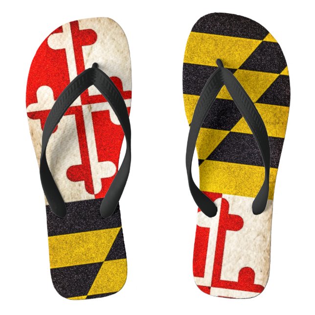 Chanclas Bandera de Maryland - Grunge (Plantilla)