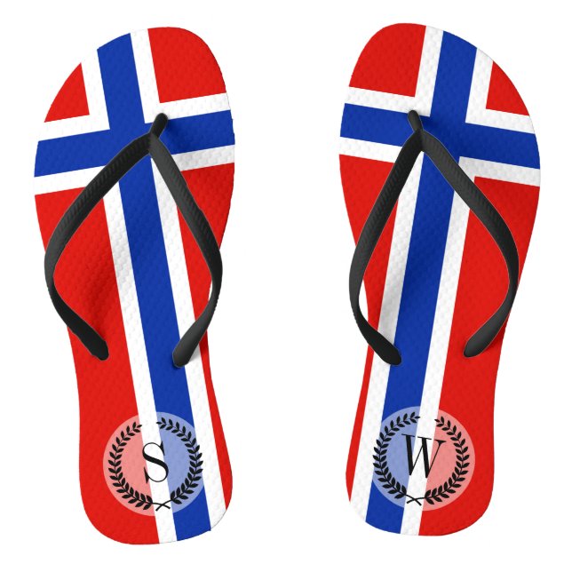 Chanclas Bandera de Noruega (Plantilla)