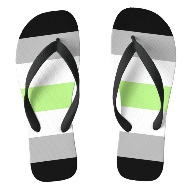 Chanclas Bandera de orgullo Agender (Plantilla)