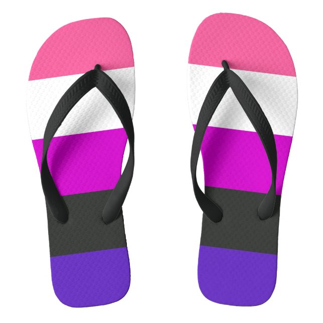 Chanclas Bandera de orgullo genderfluid (Plantilla)