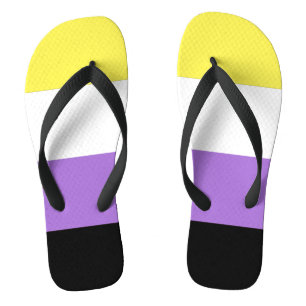 Chanclas Bandera de orgullo no binario